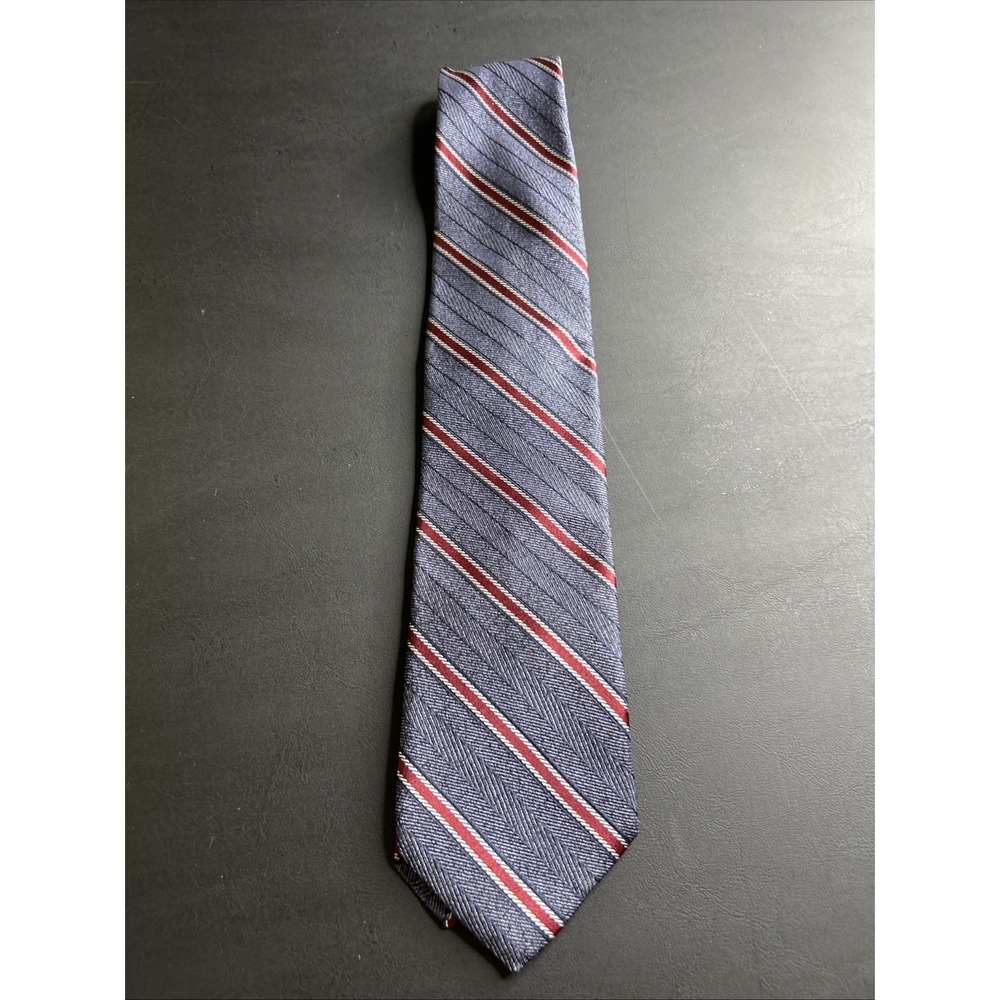 Neck Tie Necktie‎ Brooks Brothers Makers Made In USA - Red Blue Striped
